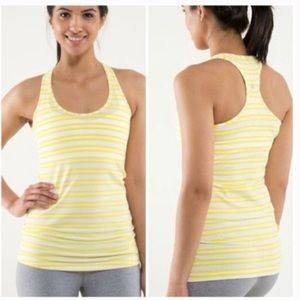 Lululemon striped racer back tank